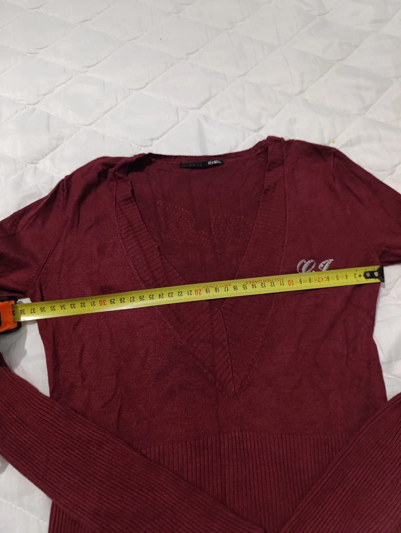 Jersey burgundy Guess Jeans talla xs – photo 10